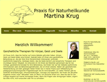 Tablet Screenshot of martina-krug.de